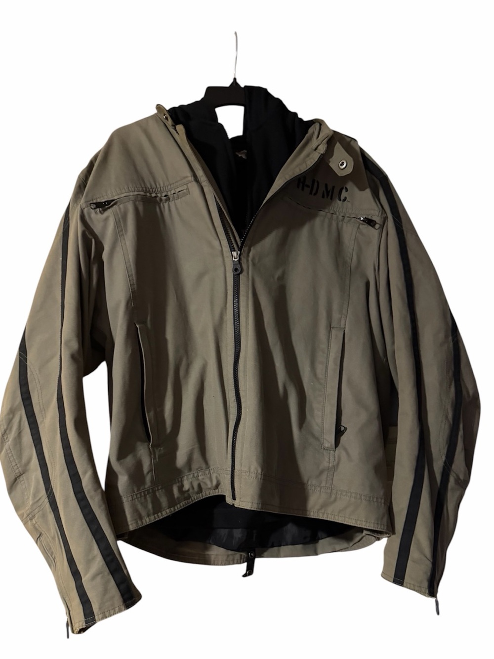 Harley-Davidson HDMC 2-in-1 Canvas Riding Jacket with Removable Hooded Vest XL